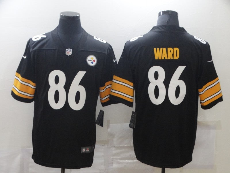 Men's Pittsburgh Steelers Hines Ward #86 Black Game Jerseys