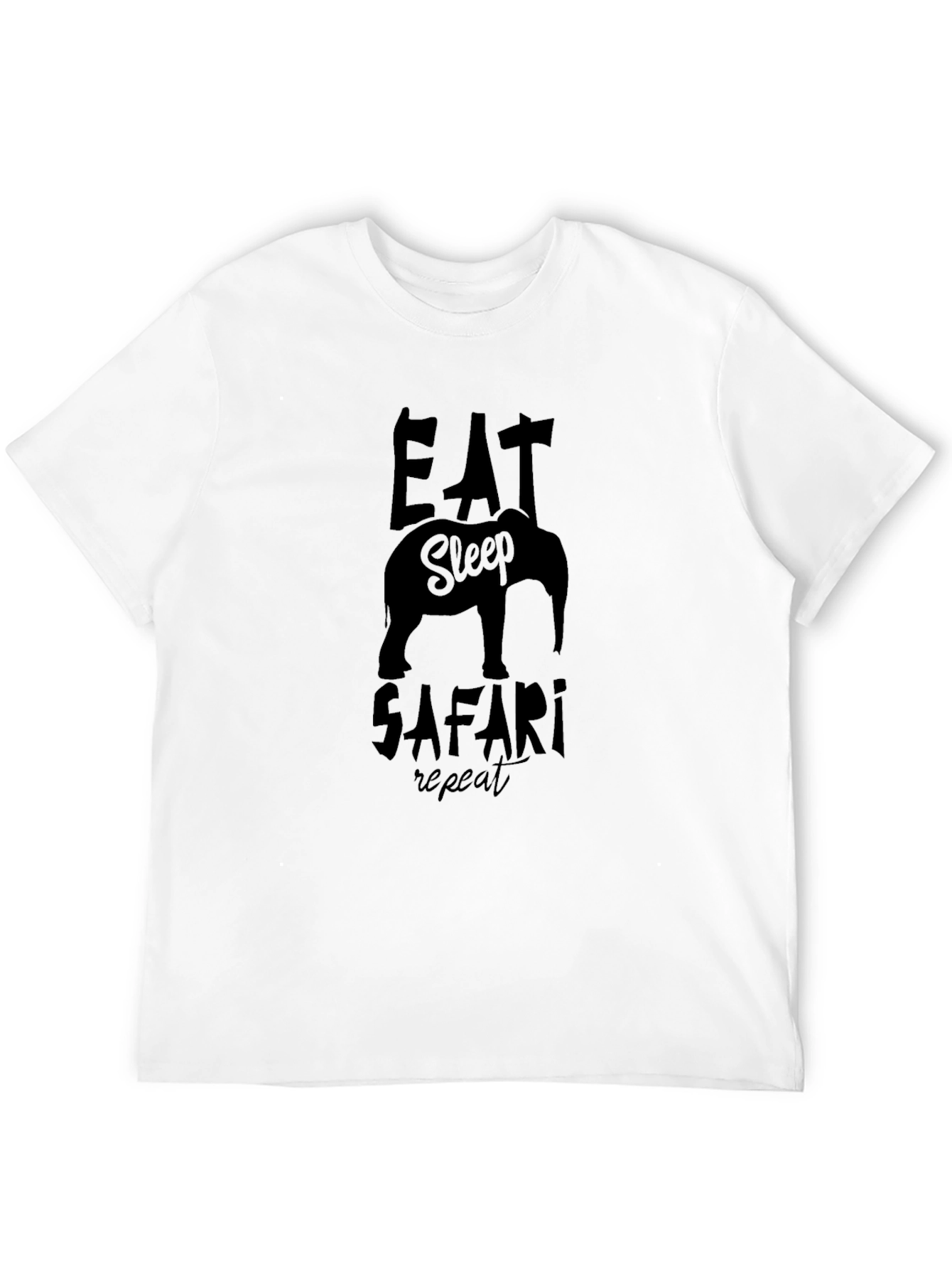 Eat Sleep Safari Repeat Graphic T-Shirt