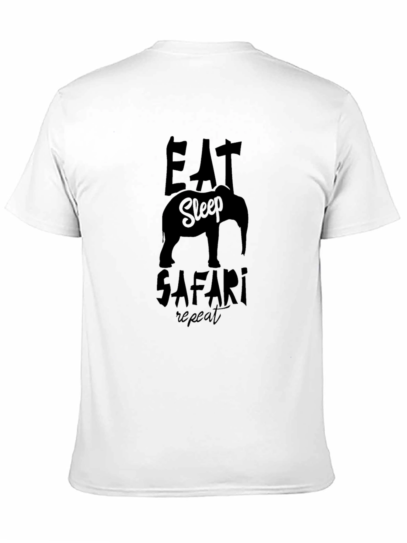 Eat Sleep Safari Repeat Graphic T-Shirt