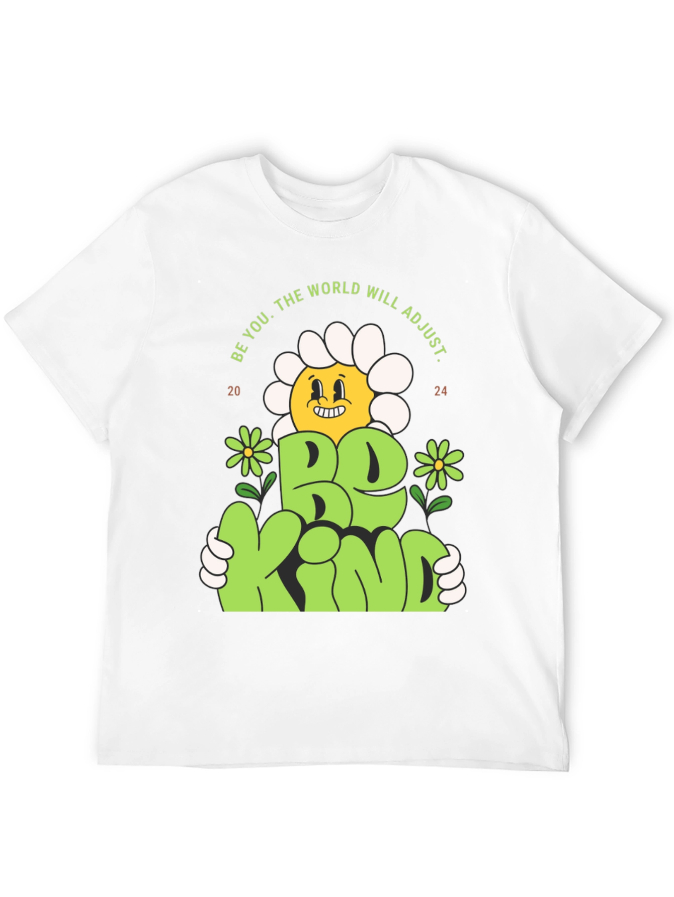 Be Kind T-Shirt - Flower Graphic Tee