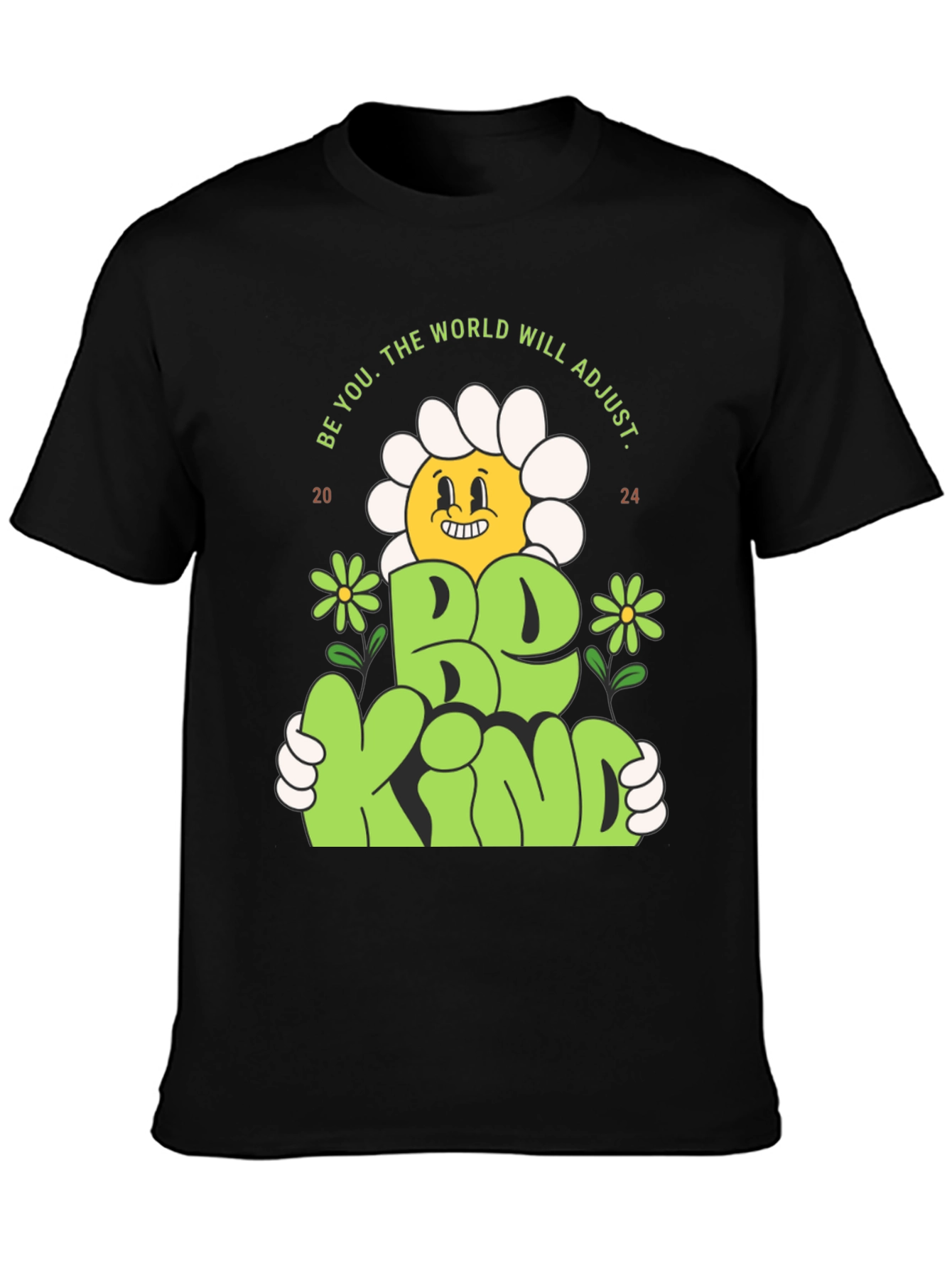 Be Kind T-Shirt - Flower Graphic Tee