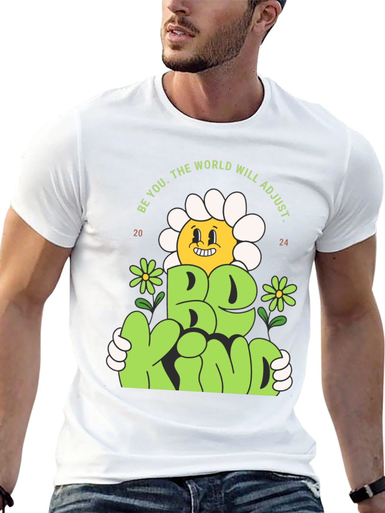 Be Kind T-Shirt - Flower Graphic Tee