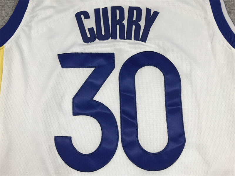 Men's Golden State Warriors Stephen Curry #30 White 2022/23 Swingman Jerseys - Association Edition