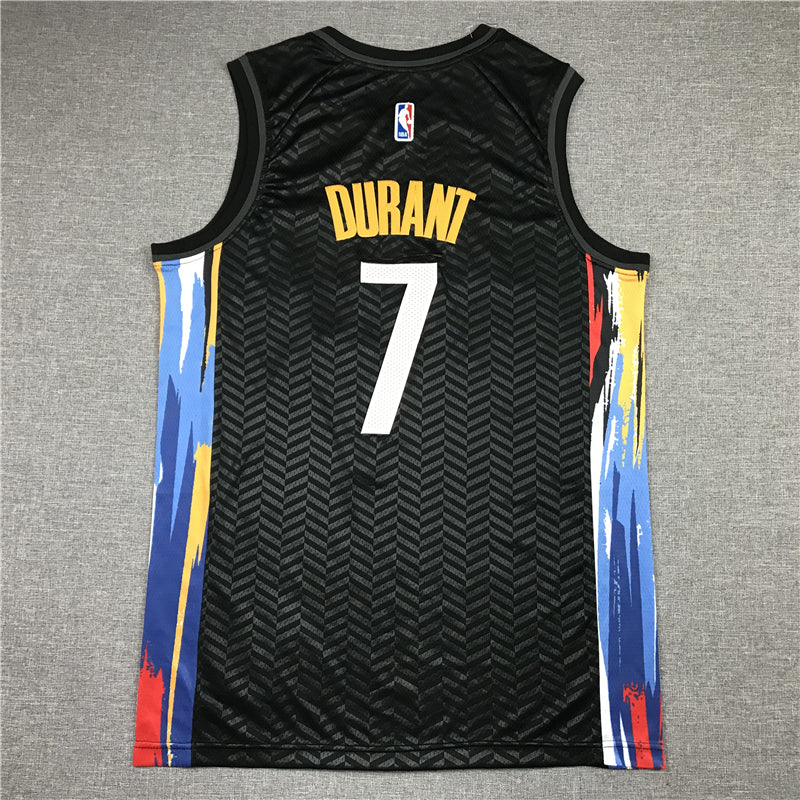 Men's Brooklyn Nets Kevin Durant Black 2020/21 Swingman Jerseys - City Edition