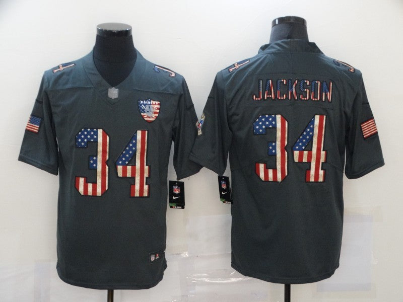 Men's Las Vegas Raiders #34 Bo Jackson Black Vapor Limited Jerseys
