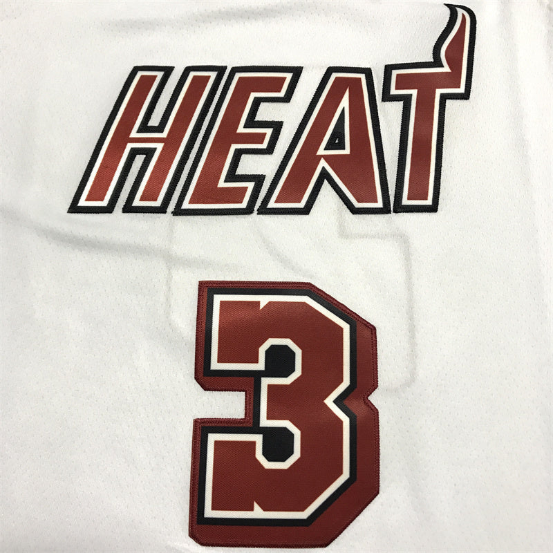 Men's Miami Heat Dwyane Wade #3 White 2022/23 Swingman Jerseys - Classic Edition