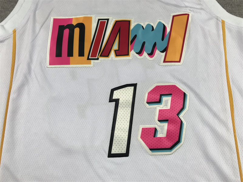 Men's Miami Heat Bam Adebayo #13 White 2022/23 Swingman Jerseys - City Edition
