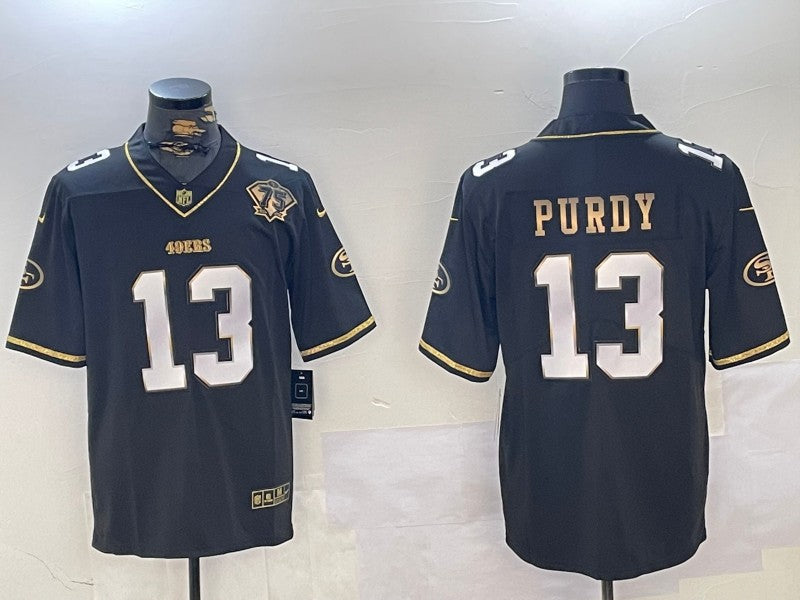 Men's San Francisco 49ers Brock Purdy #13 Black Alternate Game Jerseys