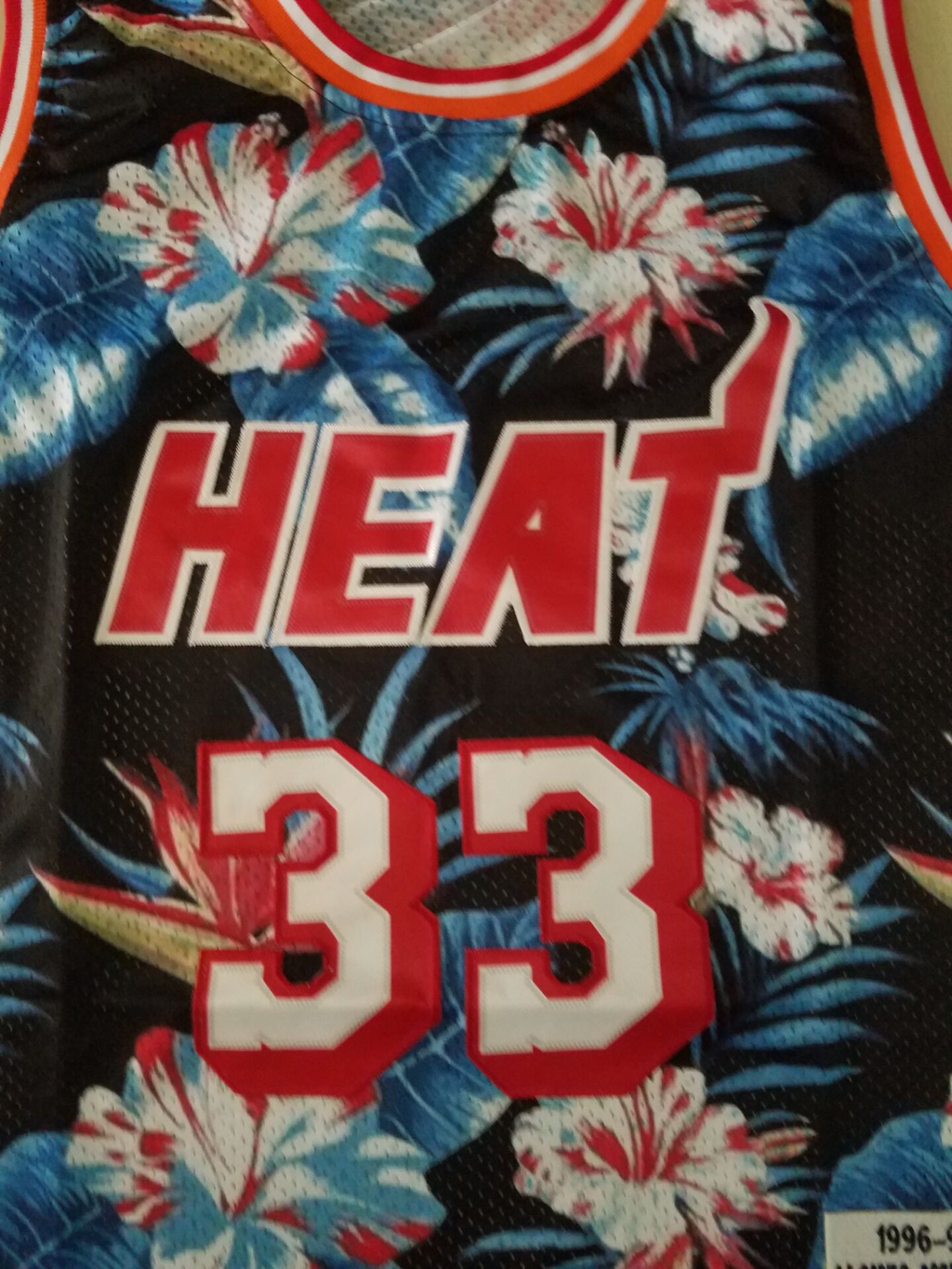 Men's Miami Heat Alonzo Mourning 1996-97 Hardwood Classics Swingman Jerseys