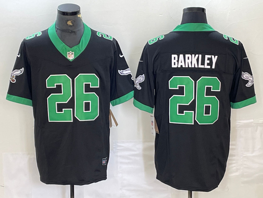 Men's Philadelphia Eagles Saquon Barkley #26 Black Vapor F.U.S.E. Limited Jerseys