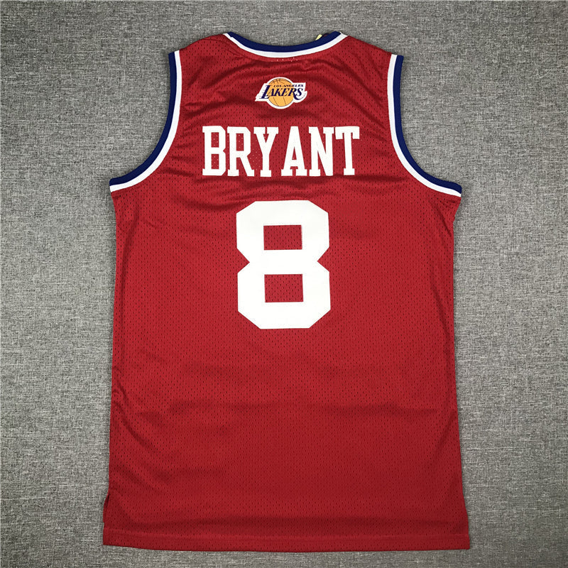 Men's 03 All Star Los Angeles Lakers Kobe Bryant Red Hardwood Classics Swingman Jerseys