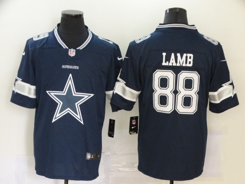 Men's Dallas Cowboys CeeDee Lamb #88 Navy Player Game Jerseys