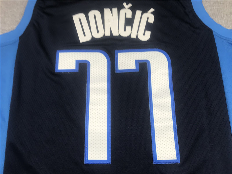 Men's Dallas Mavericks Luka Doncic #77 Navy 2020/21 Swingman Player Jerseys