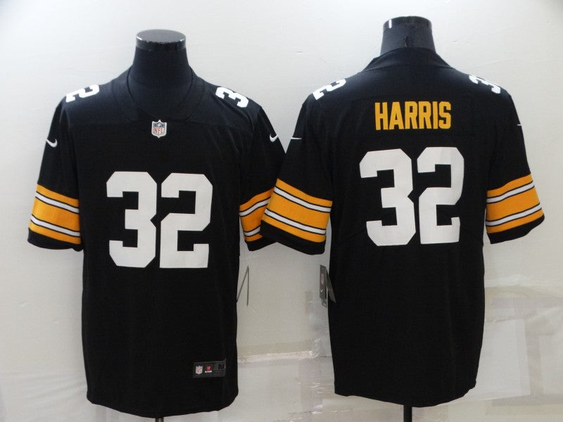 Men's Pittsburgh Steelers Franco Harris #32 Black Player Game Jerseys