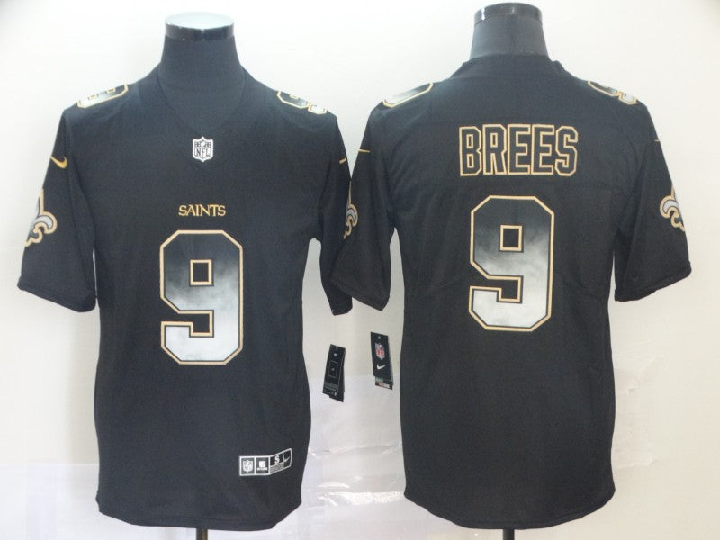 Men's New Orleans Saints Drew Brees #9 Black Player Game Jerseys