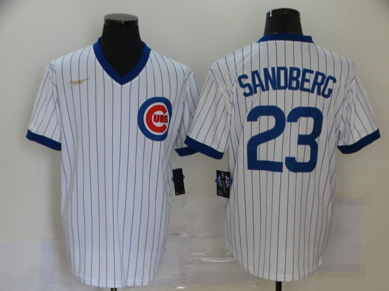 Men's Chicago Cubs Ryne Sandberg #23 White Stitched Jerseys
