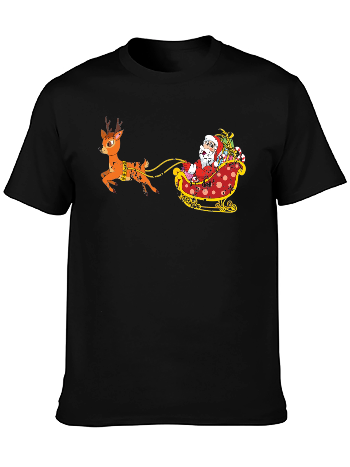 Santas Sleigh Ride Graphic Tee