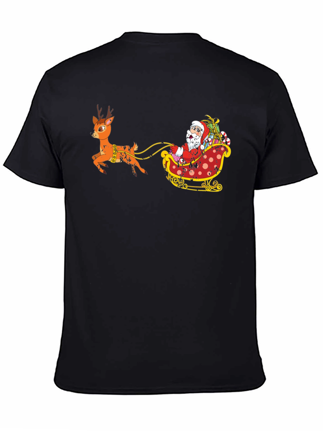 Santas Sleigh Ride Graphic Tee