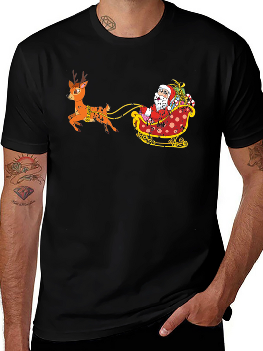 Santas Sleigh Ride Graphic Tee