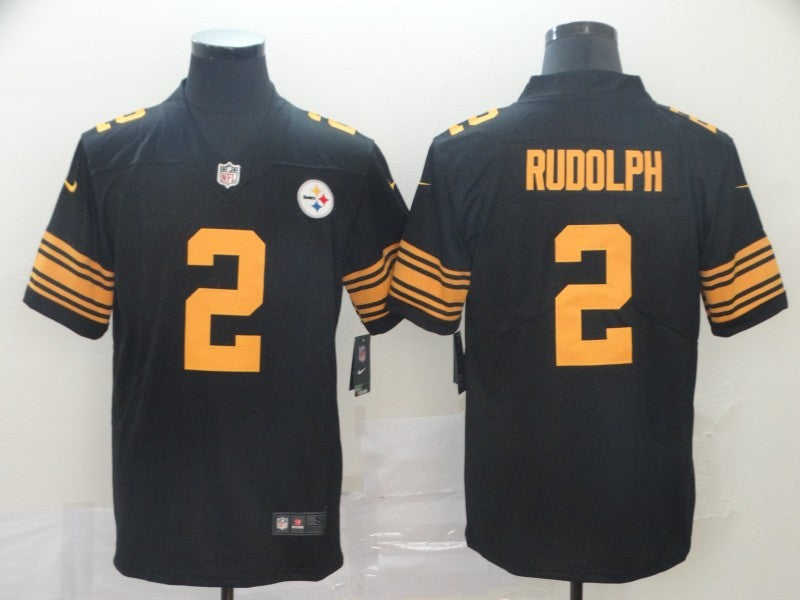 Men's Pittsburgh Steelers Mason Rudolph #2 Black Alternate Legend Jerseys