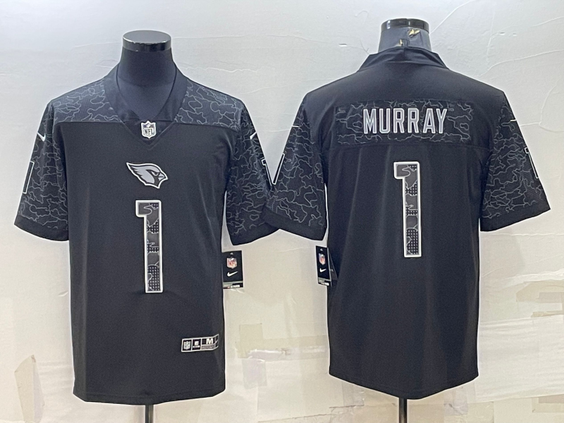Men's Arizona Cardinals Kyler Murray #1 Black RFLCTV Limited Jerseys
