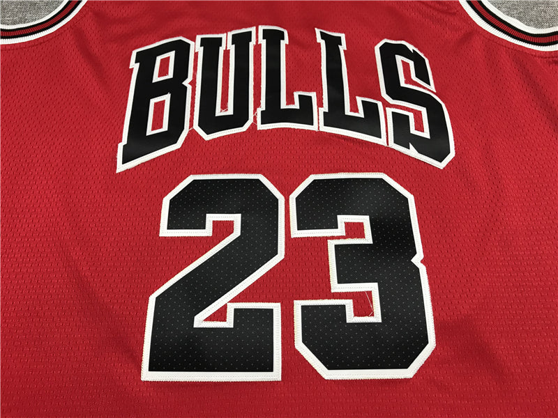 Men's Chicago Bulls Michael Jordan #23 Red Fast Break Replica Player Jerseys