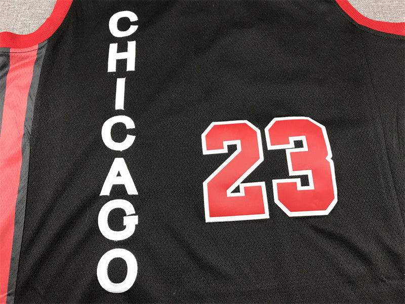 Men's Chicago Bulls Michael Jordan #23 Black 2023/24 Swingman Jerseys - City Edition