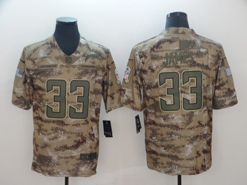 Men's Los Angeles Chargers Derwin James #33 Camouflage Game Jerseys