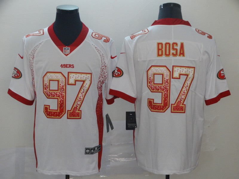 Men's San Francisco 49ers Nick Bosa #97 White Player Game Jerseys
