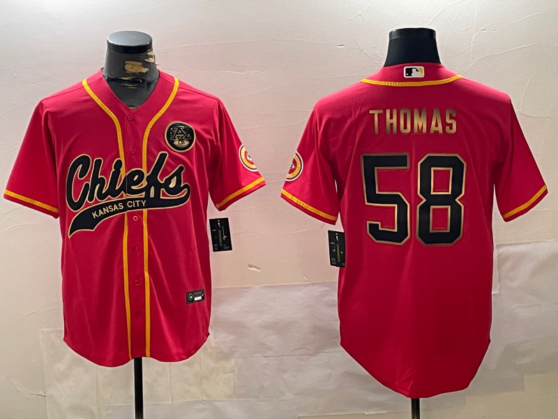 Men's Kansas City Chiefs Derrick Thomas #58 Red Game Player Jerseys