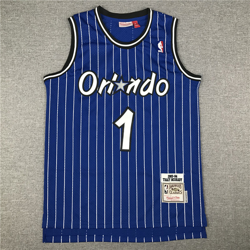 Men's Orlando Magic Tracy McGrady 2003-04 Blue Hardwood Classics Swingman Jerseys