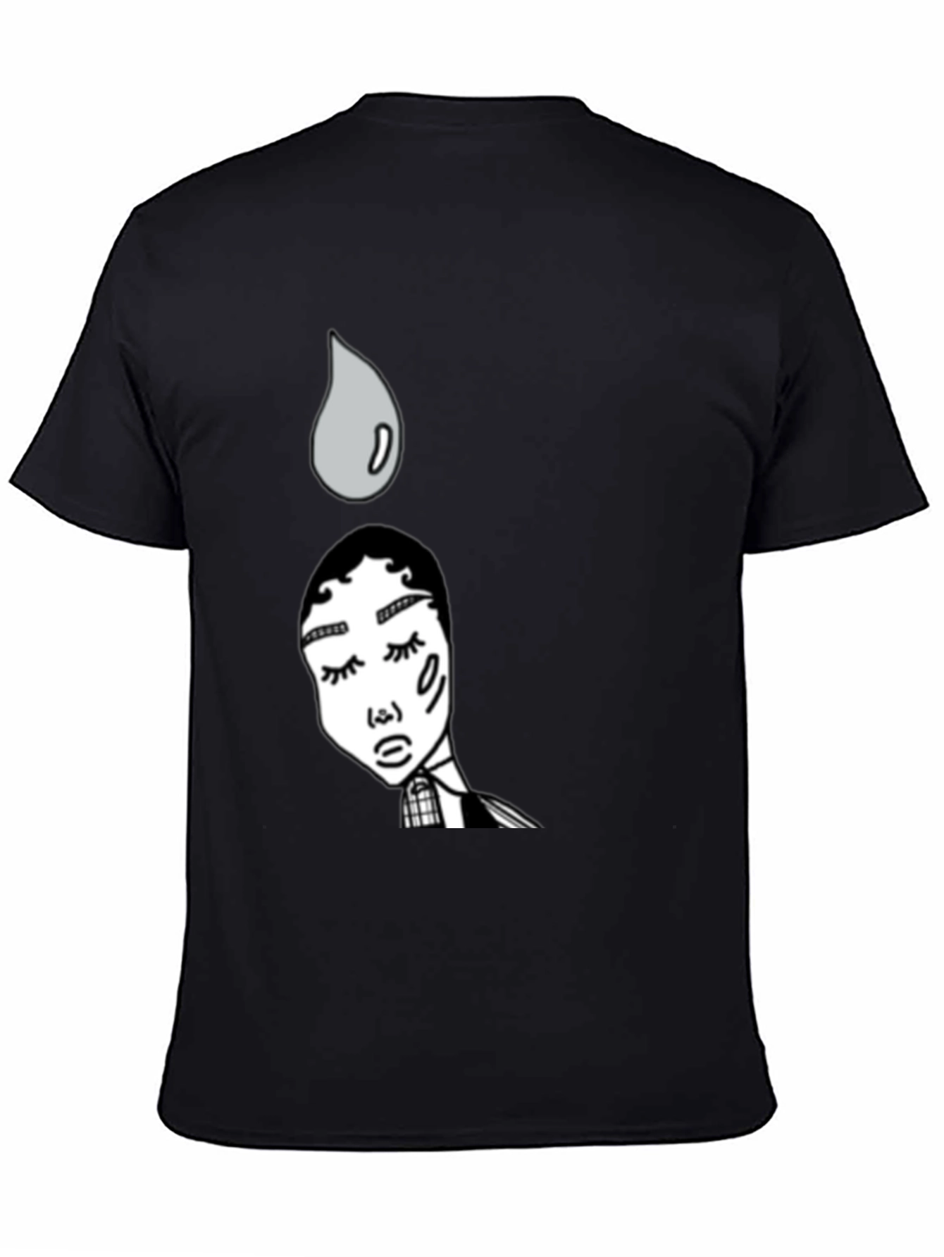 Unique Graphic Print Black T-Shirt