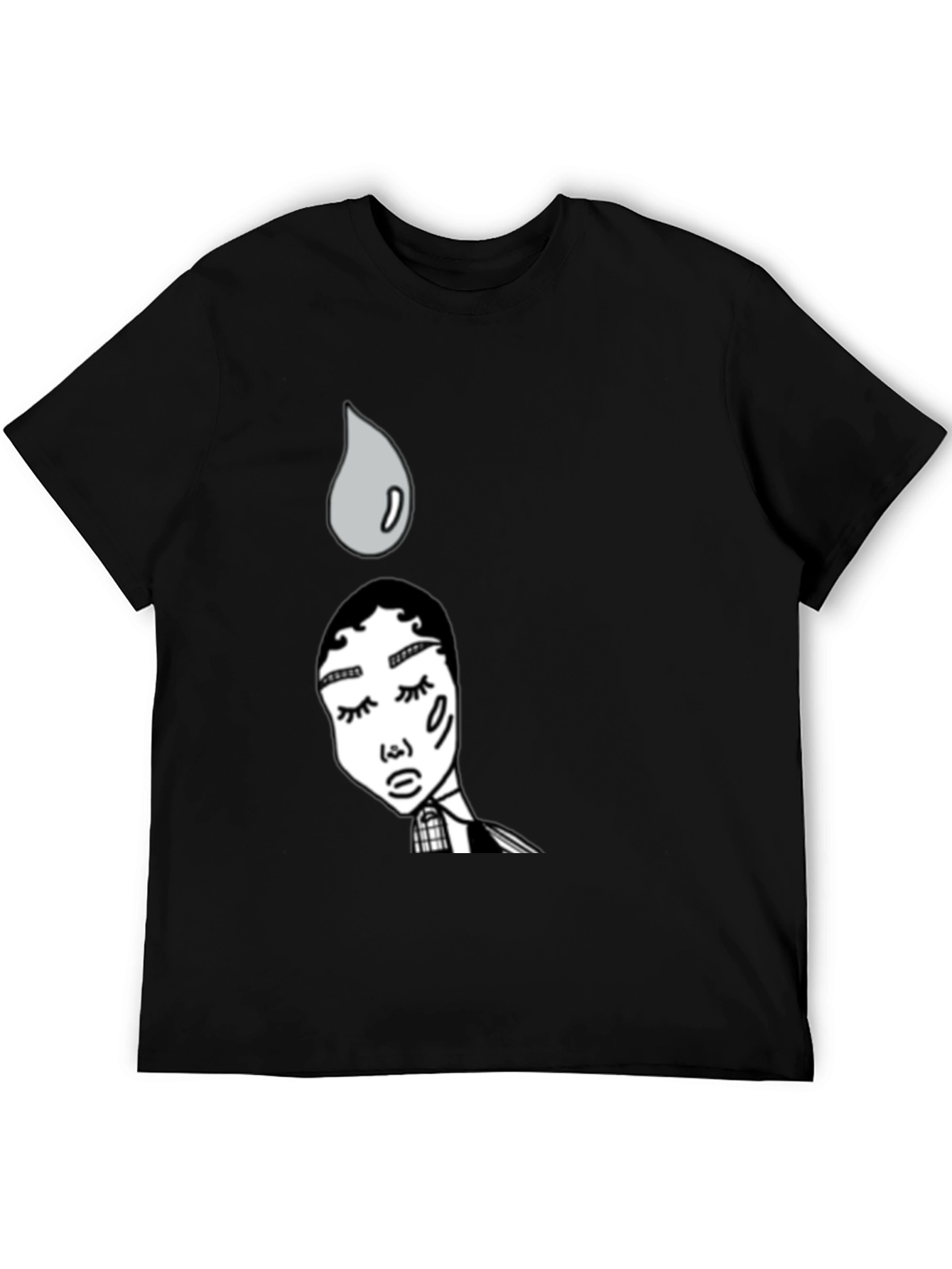 Unique Graphic Print Black T-Shirt