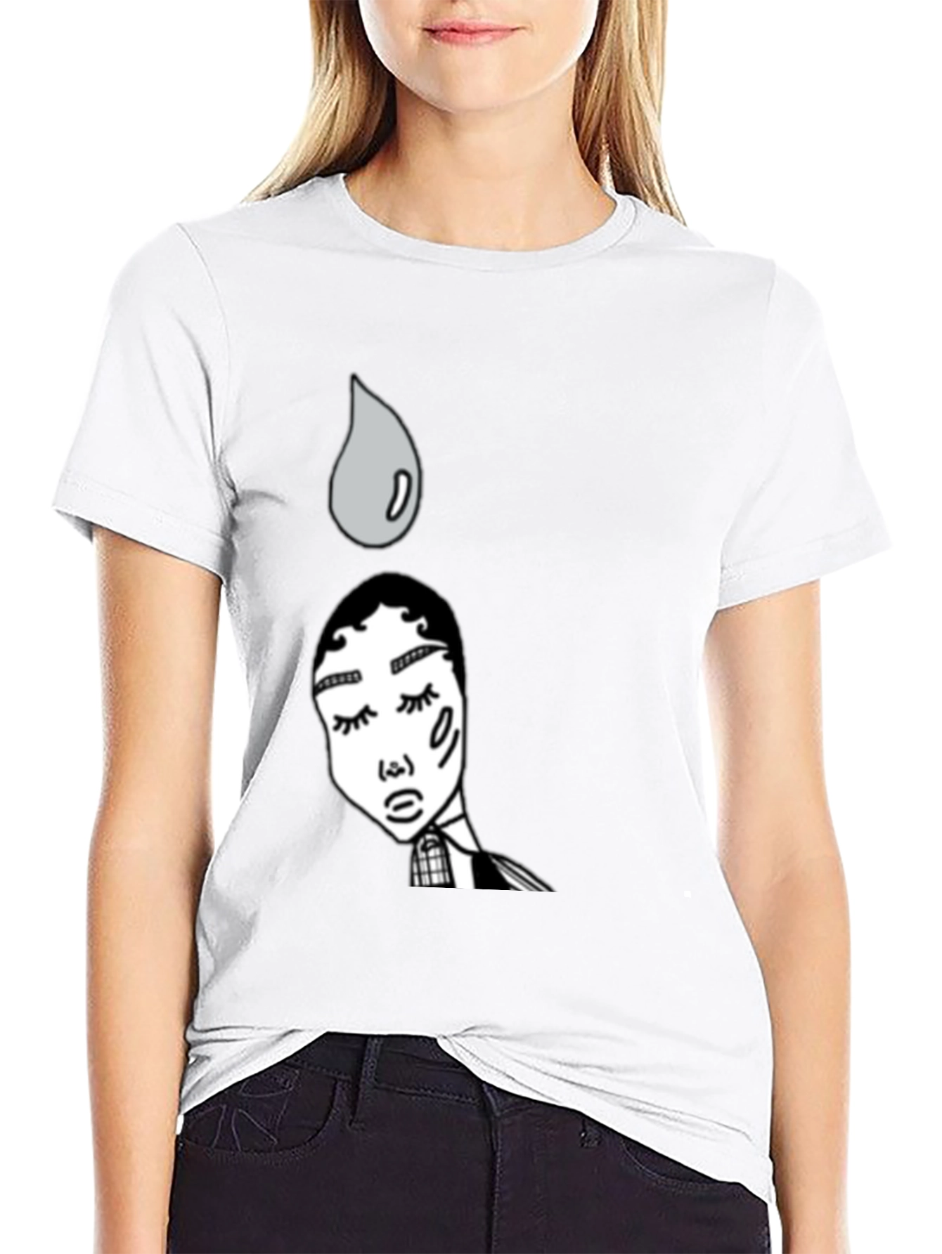 Unique Graphic Print Black T-Shirt