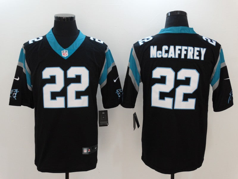 Men's Carolina Panthers Christian McCaffrey #22 Black Classic Limited Jerseys