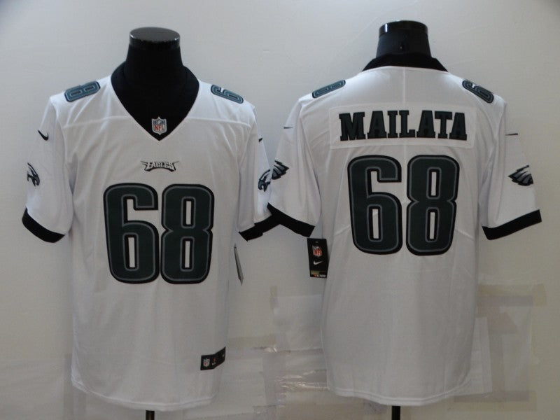 Men's Philadelphia Eagles Jordan Mailata #68 White Game Jerseys