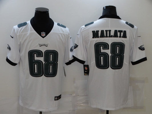 Men's Philadelphia Eagles Jordan Mailata #68 White Game Jerseys