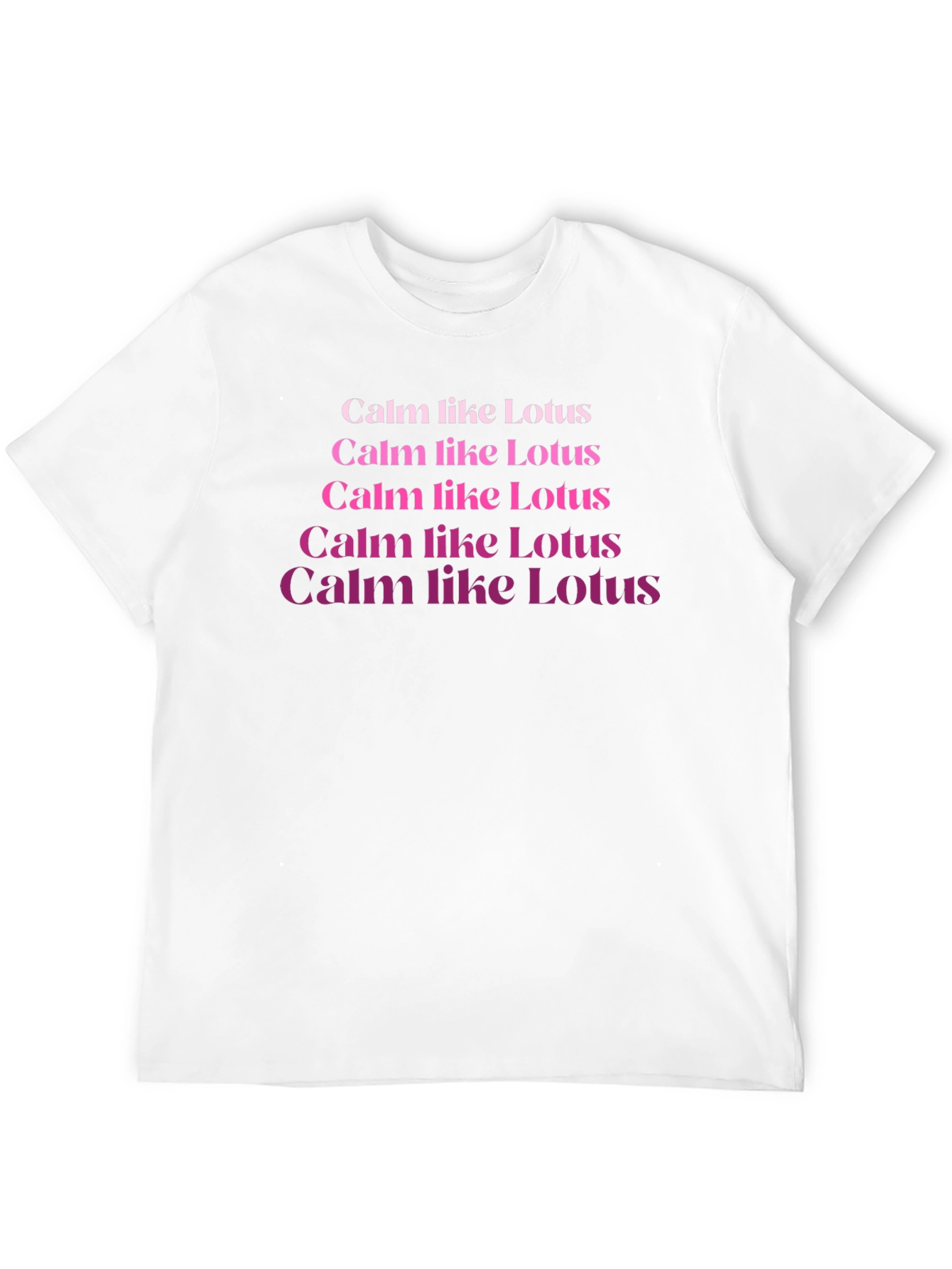 Calm Like Lotus Black T-Shirt