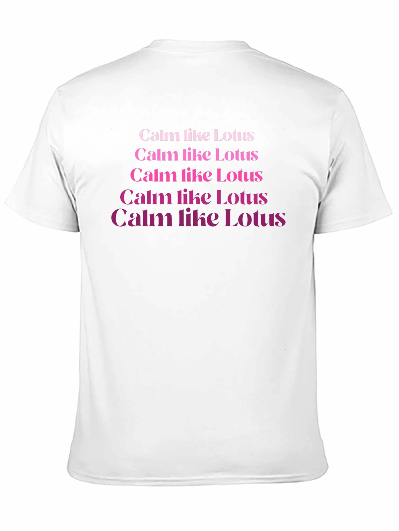 Calm Like Lotus Black T-Shirt