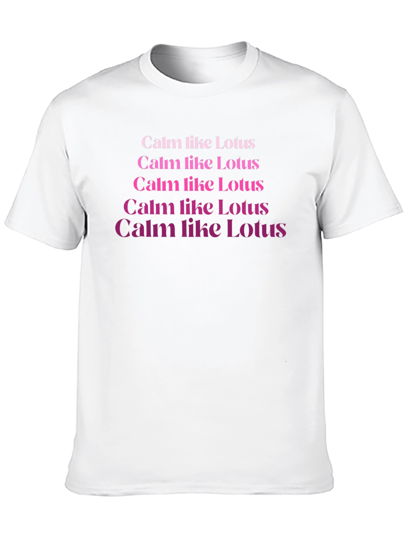 Calm Like Lotus Black T-Shirt