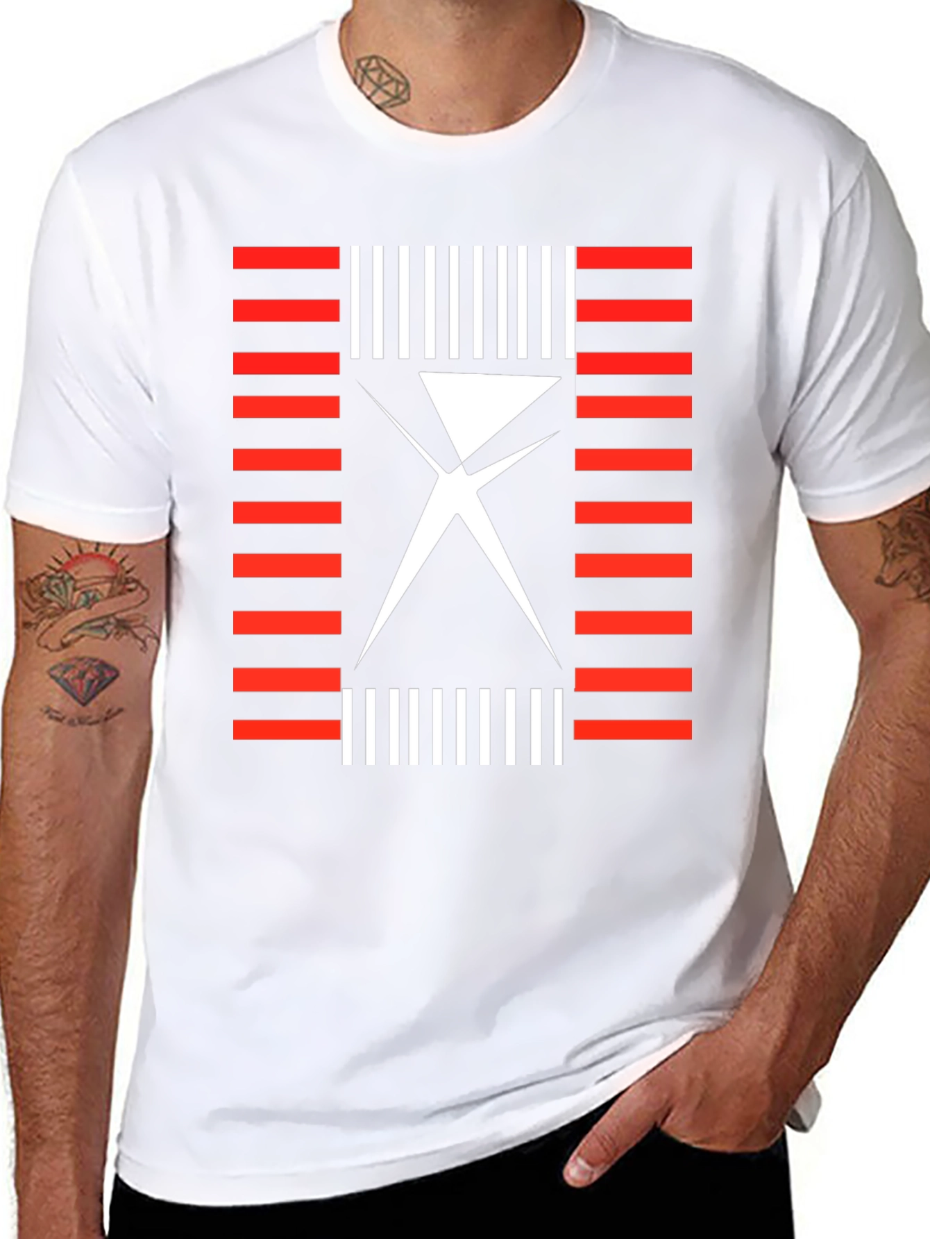 Abstract Geometric T-Shirt - Modern Graphic Tee