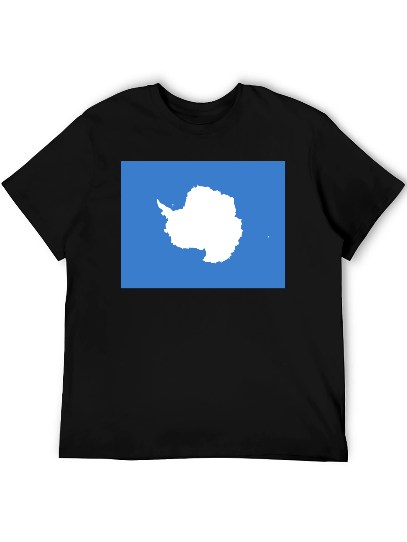 Antarctica Map Graphic Tee - Soft Cotton Crew Neck