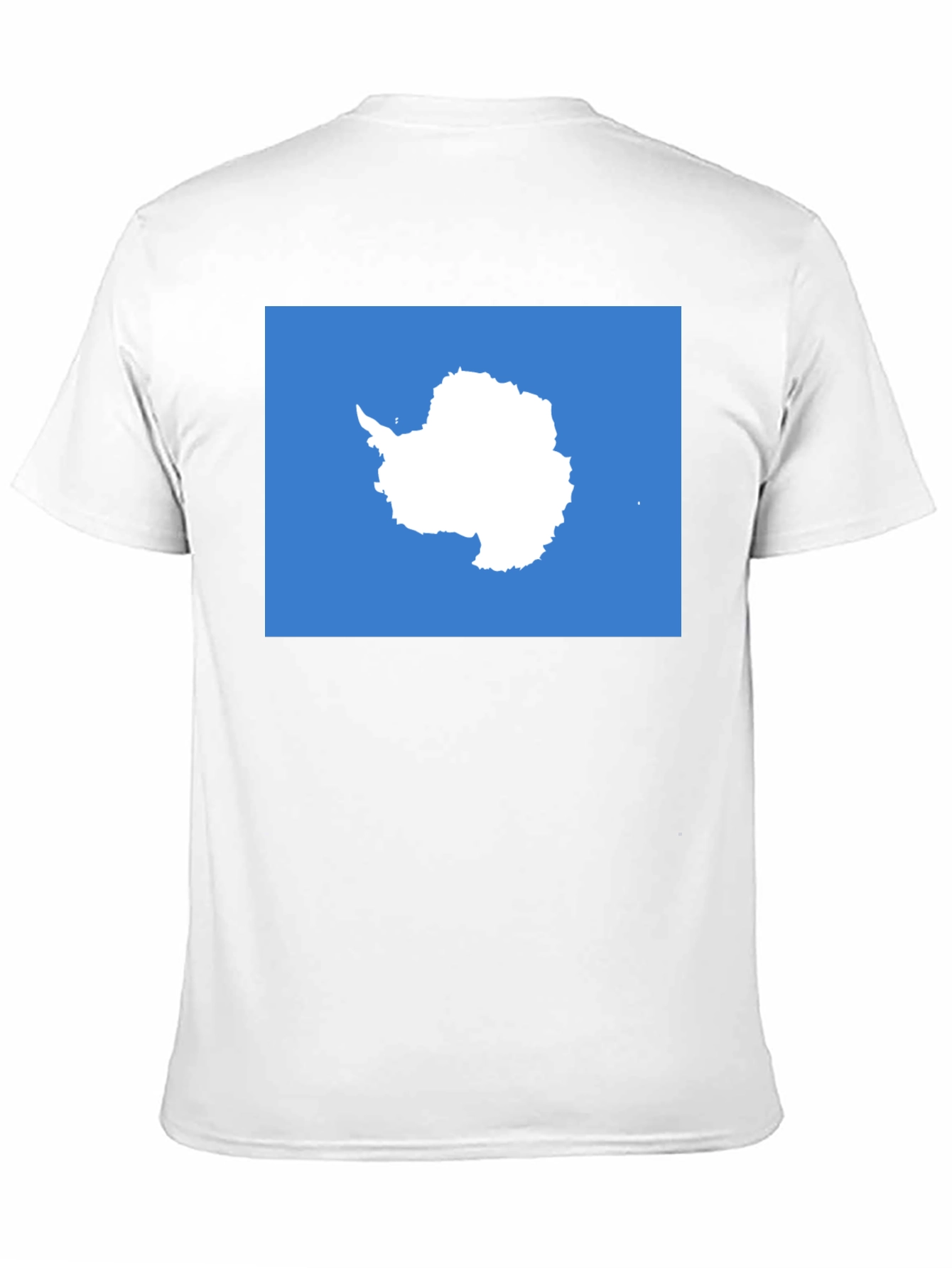 Antarctica Map Graphic Tee - Soft Cotton Crew Neck