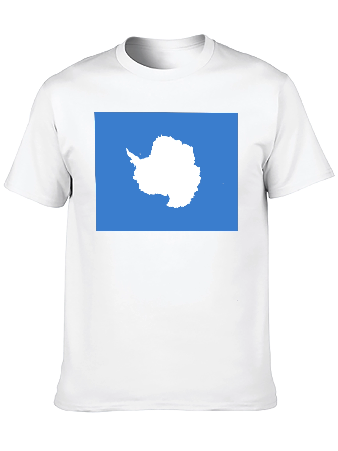 Antarctica Map Graphic Tee - Soft Cotton Crew Neck
