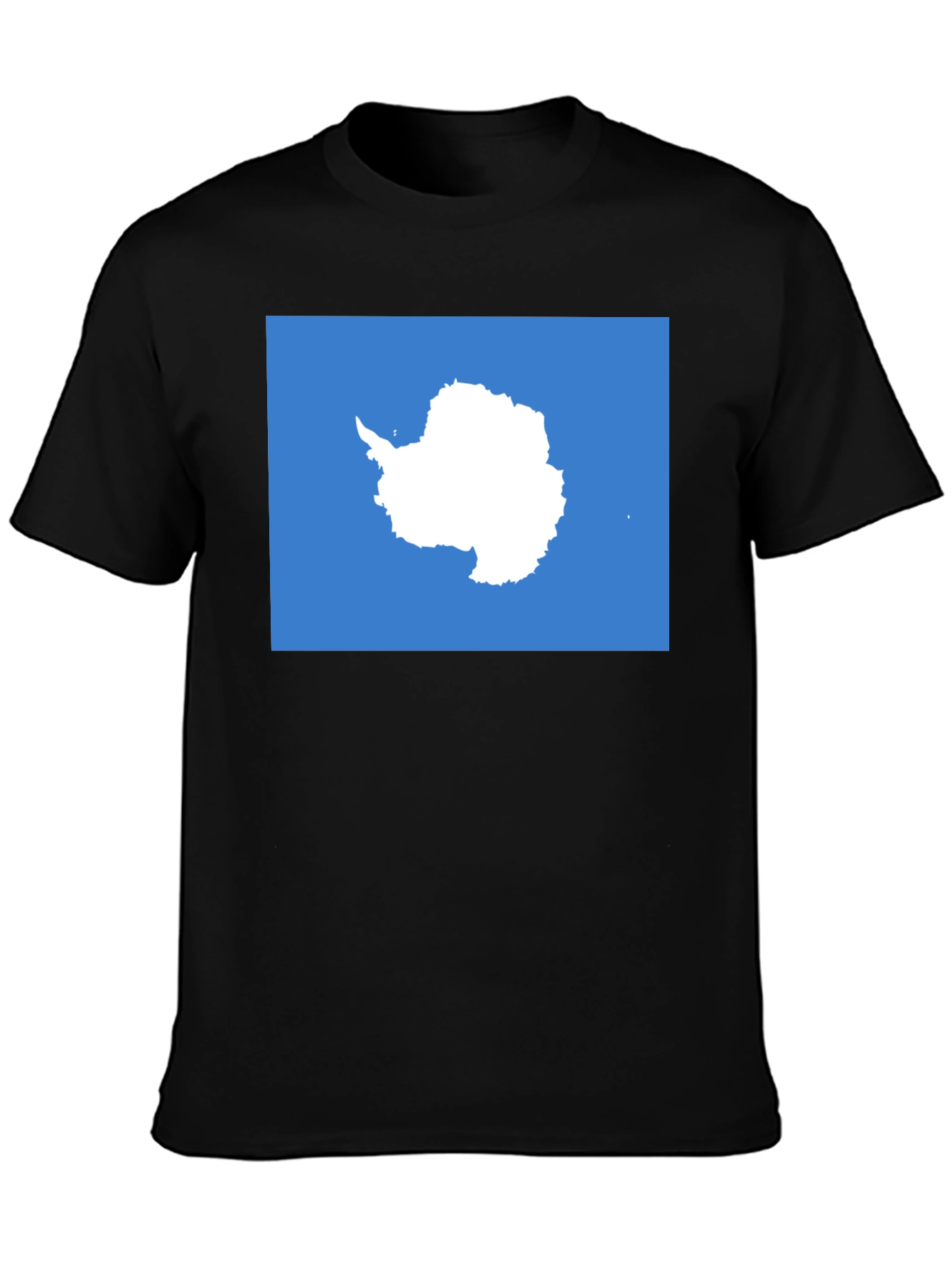 Antarctica Map Graphic Tee - Soft Cotton Crew Neck
