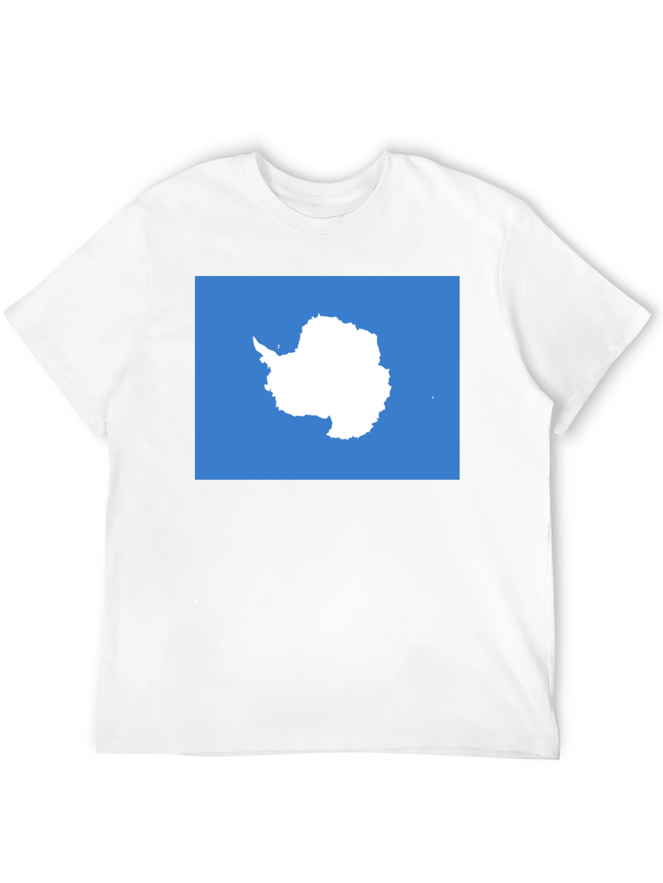 Antarctica Map Graphic Tee - Soft Cotton Crew Neck