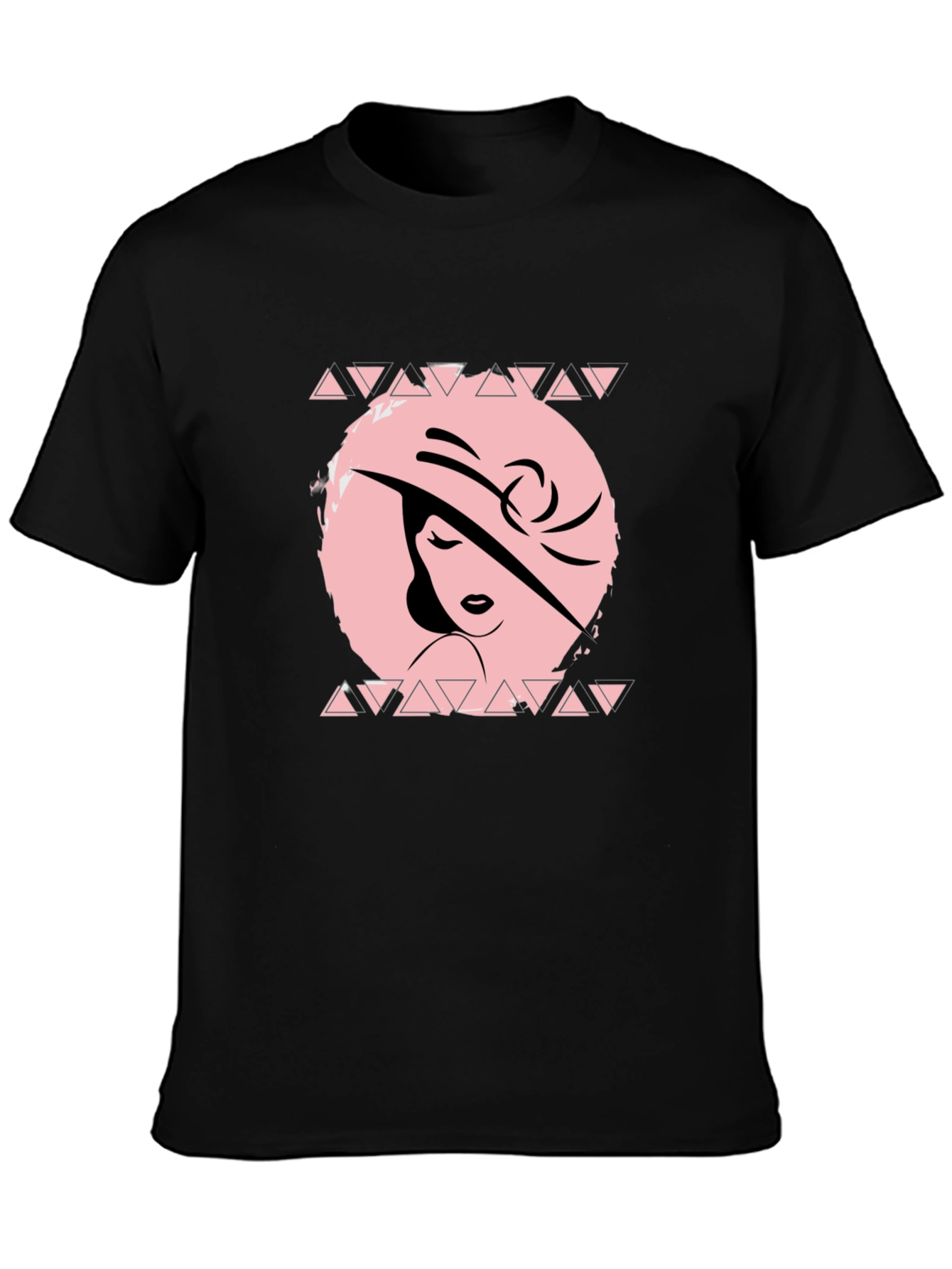 Elegant Woman Graphic T-Shirt - Black