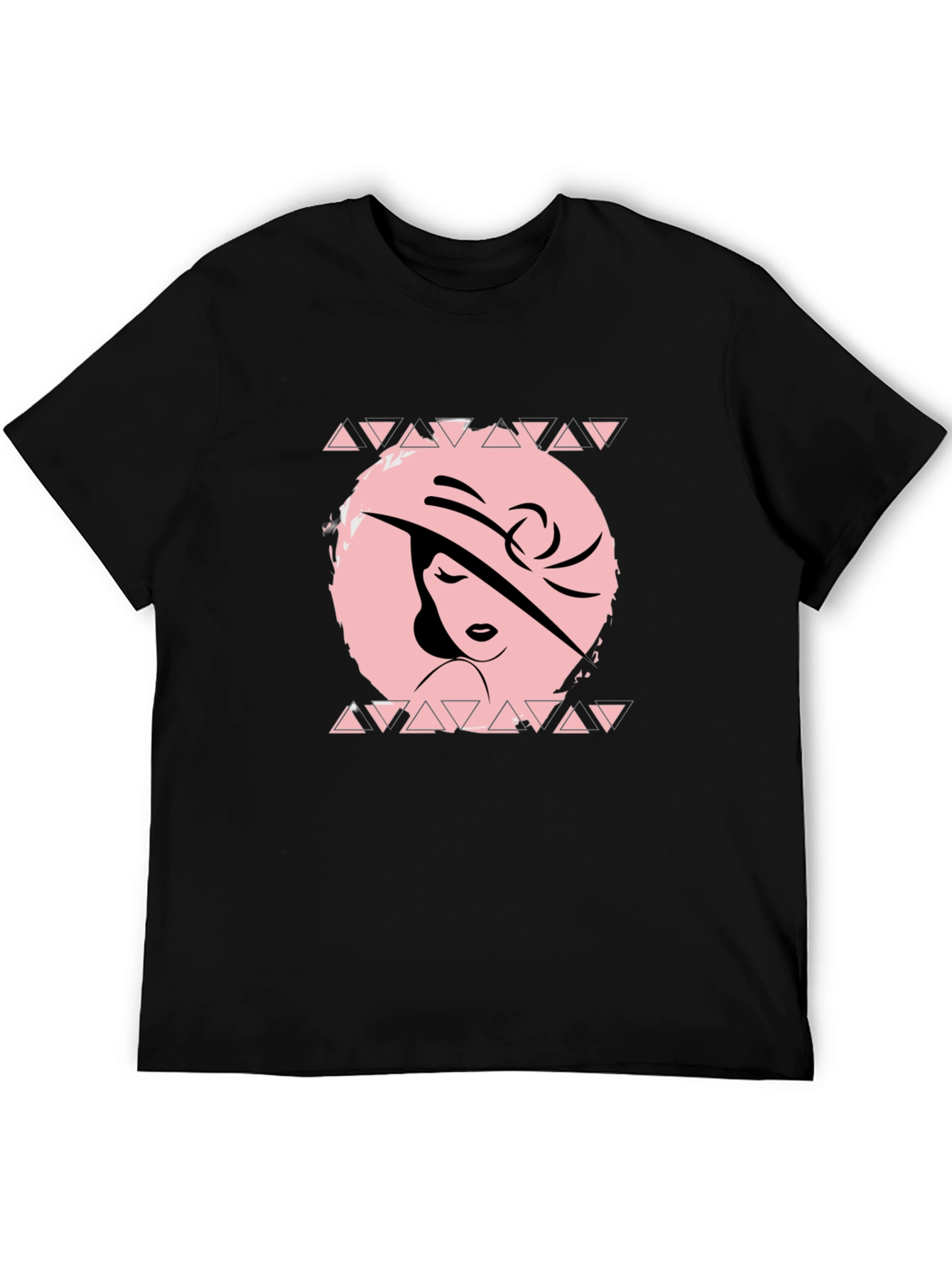 Elegant Woman Graphic T-Shirt - Black