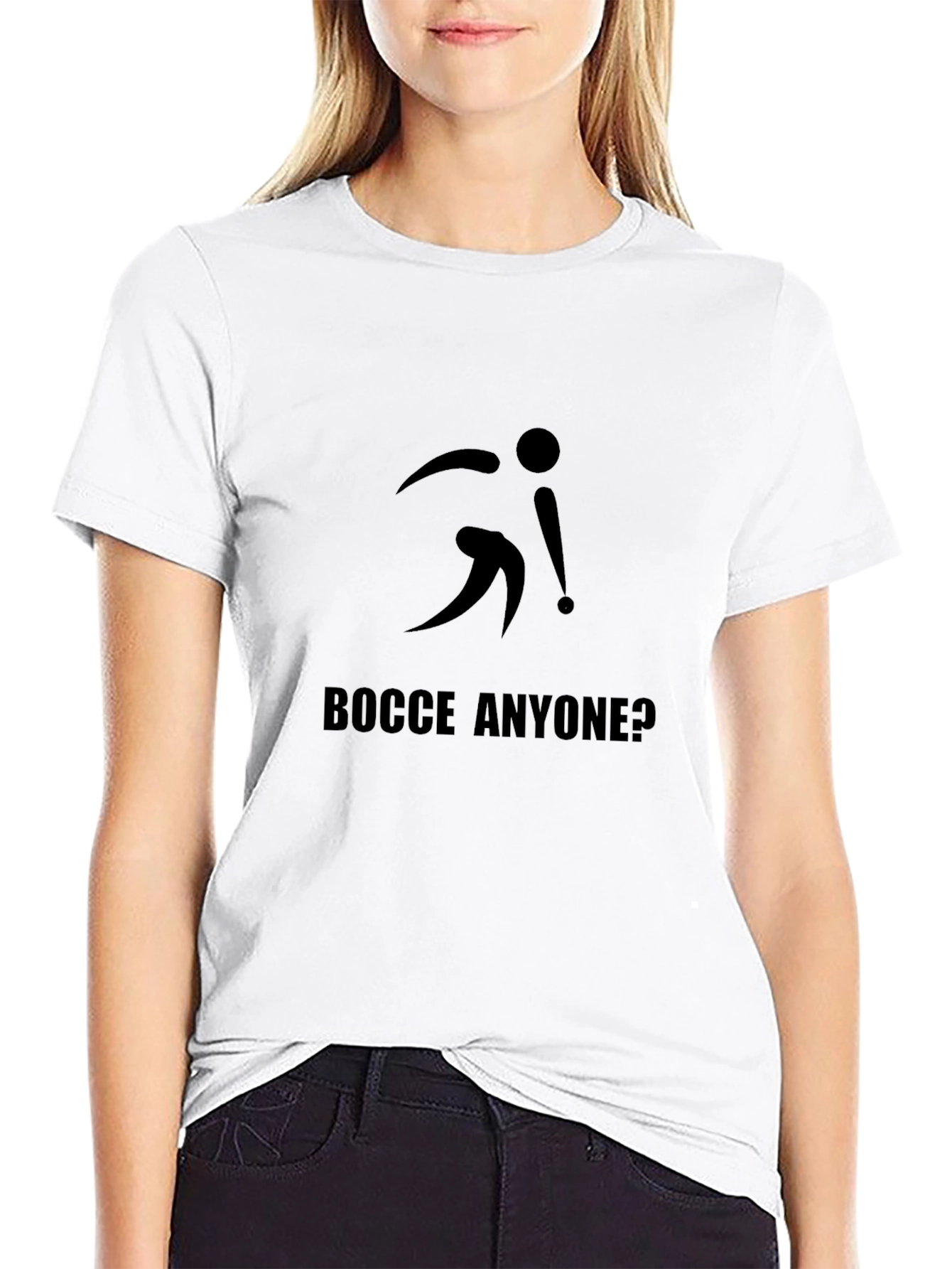 Bocce Anyone? Black Graphic Tee