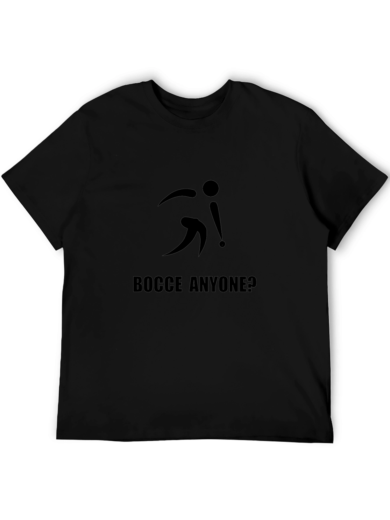 Bocce Anyone? Black Graphic Tee